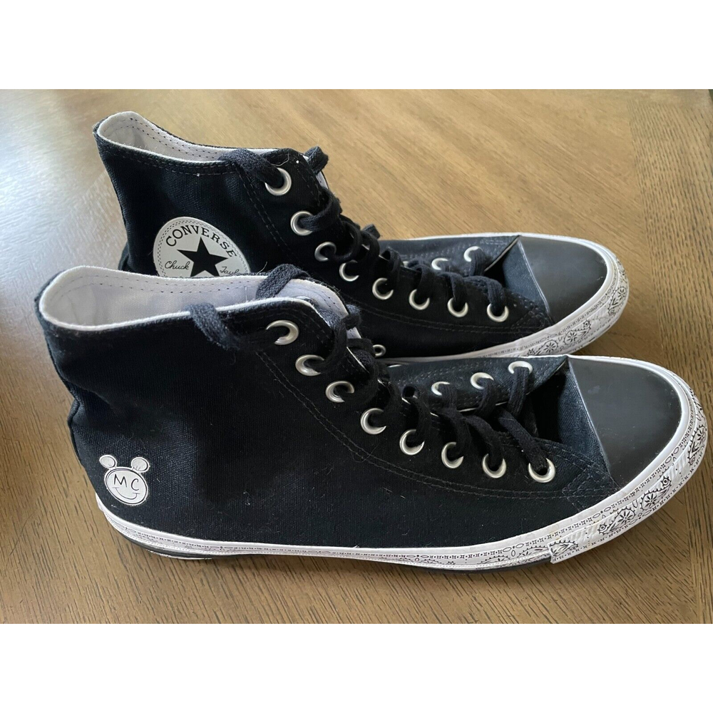 Converse CTAS HI Miley Cyrus Mens Size 8 / Womens Size 10 Black 162234C EUC